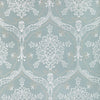 Samples and Purchasing available for Hayes Embroidery - Blue Blue By Lee Jofa | Bunny Williams Arcadia | Damask Drapery Embroidery at Designer Wallcoverings and Fabrics
