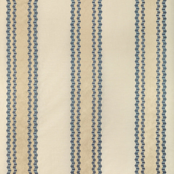 Waldon Stripe - Blue Blue By Lee Jofa | Bunny Williams Arcadia | Stripes Drapery Embroidery