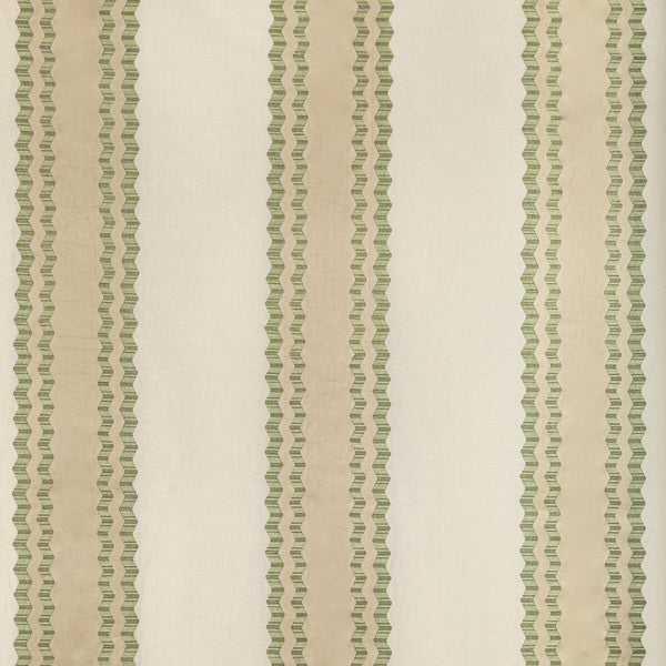 Waldon Stripe - Celery Olive Green By Lee Jofa | Bunny Williams Arcadia | Stripes Drapery Embroidery