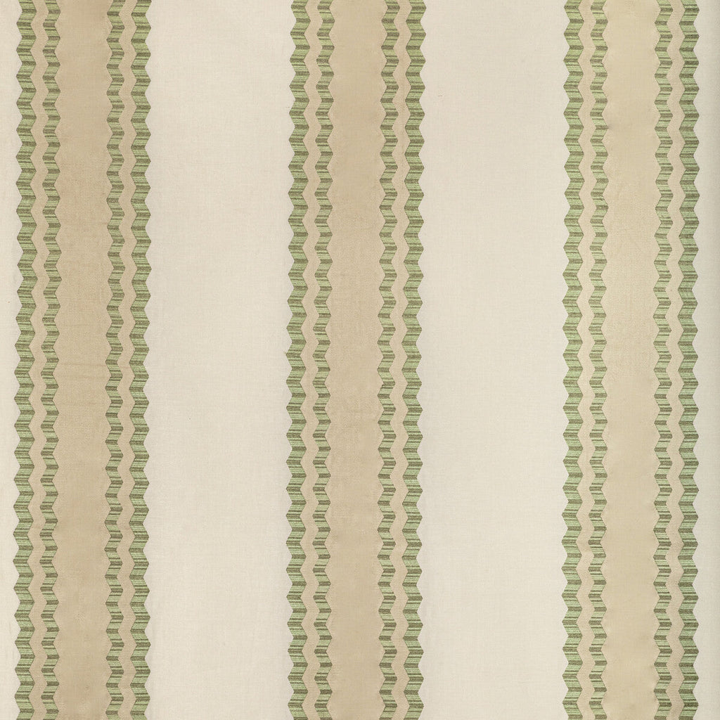 Samples and Purchasing available for Waldon Stripe - Celery Olive Green By Lee Jofa | Bunny Williams Arcadia | Stripes Drapery Embroidery at Designer Wallcoverings and Fabrics