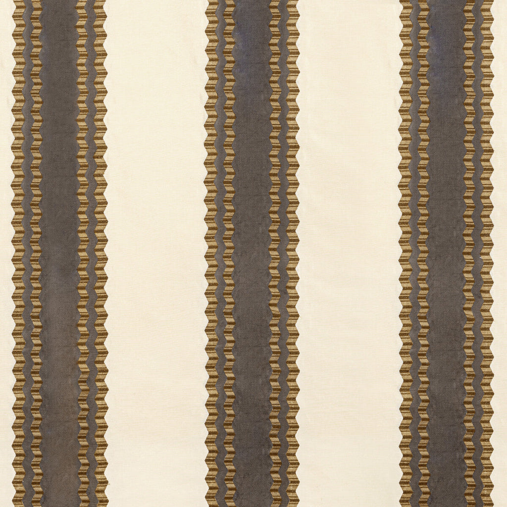 Samples and Purchasing available for Waldon Stripe - Brown Brown By Lee Jofa | Bunny Williams Arcadia | Stripes Drapery Embroidery at Designer Wallcoverings and Fabrics