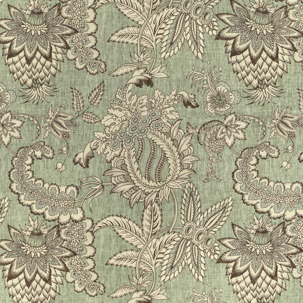 Jennings Print - Green Sage By Lee Jofa | Bunny Williams Arcadia |Botanical & Floral  Multipurpose Print