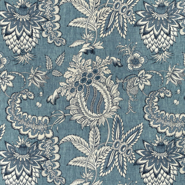 Jennings Print - Blue Blue By Lee Jofa | Bunny Williams Arcadia |Botanical & Floral  Multipurpose Print
