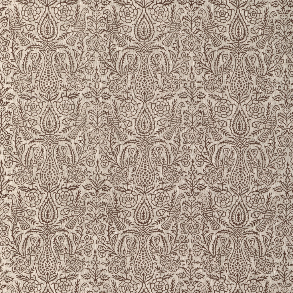 Haven Handblock - Java Brown By Lee Jofa | Clare Prints | Botanical & Floral Multipurpose Print