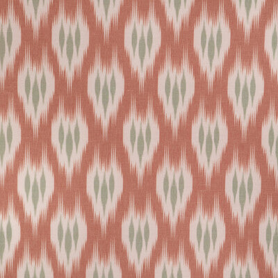 Samples and Purchasing available for Clare Print - Coral Green By Lee Jofa | Clare Prints |Geometric Ikat/Southwest/Kilims Drapery Print at Designer Wallcoverings and Fabrics