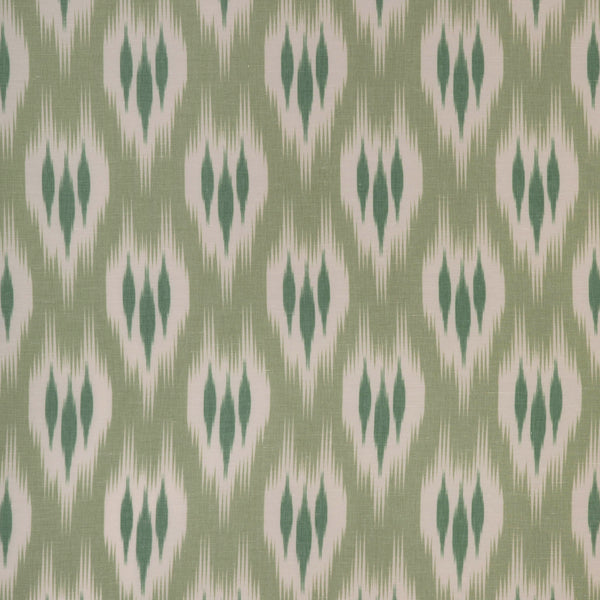 Clare Print - Moss Green By Lee Jofa | Clare Prints |Geometric Ikat/Southwest/Kilims Drapery Print