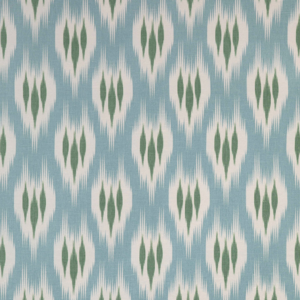 Clare Print - Sea Teal By Lee Jofa | Clare Prints |Geometric Ikat/Southwest/Kilims Drapery Print