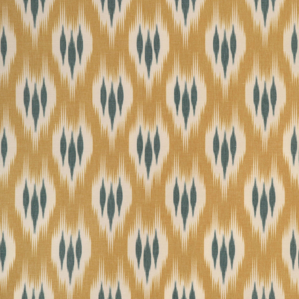 Clare Print - Topaz Gold By Lee Jofa | Clare Prints |Geometric Ikat/Southwest/Kilims Drapery Print