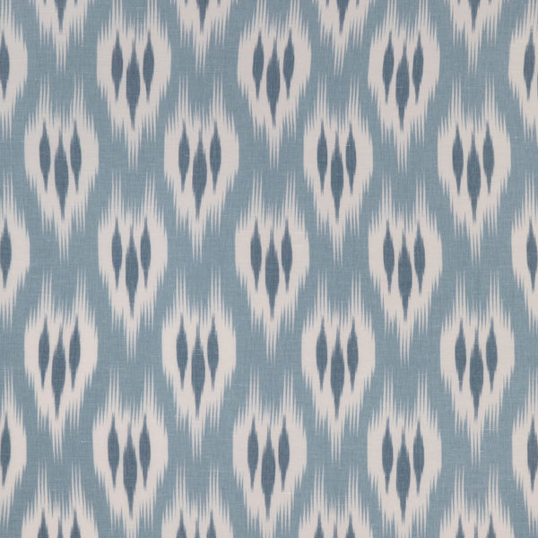 Clare Print - Marine Blue By Lee Jofa | Clare Prints |Geometric Ikat/Southwest/Kilims Drapery Print