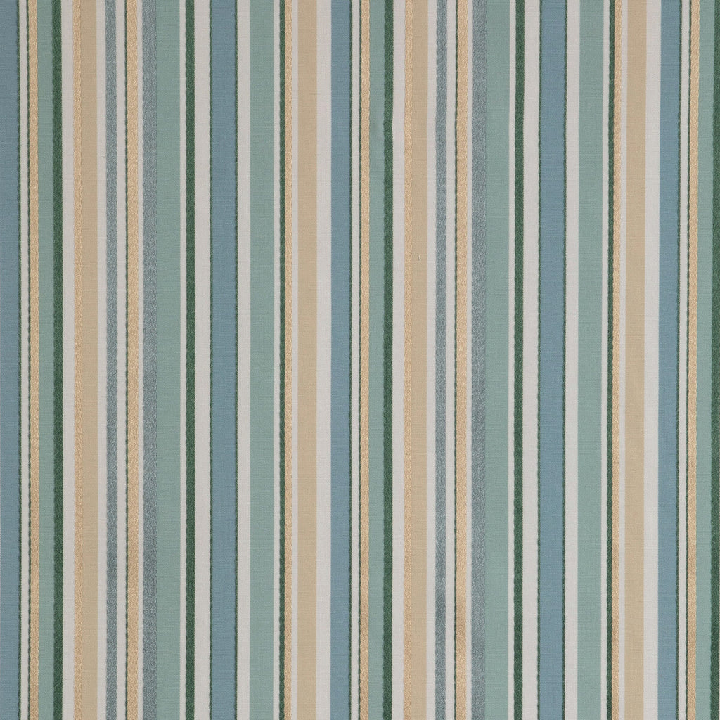 Samples and Purchasing available for Siders Stripe - Aqua/Sand Spa By Lee Jofa | Highfield Stripes And Plaids |Stripes  Drapery  at Designer Wallcoverings and Fabrics