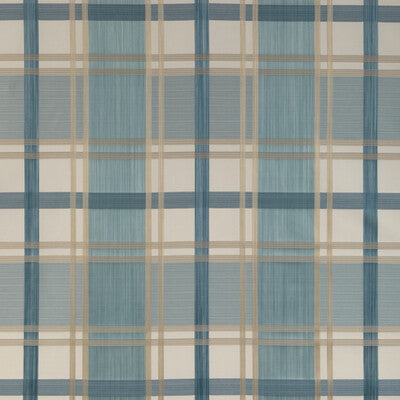 Davies Plaid - Sky/Sand Blue By Lee Jofa | Highfield Stripes And Plaids | Plaid / Check Multipurpose