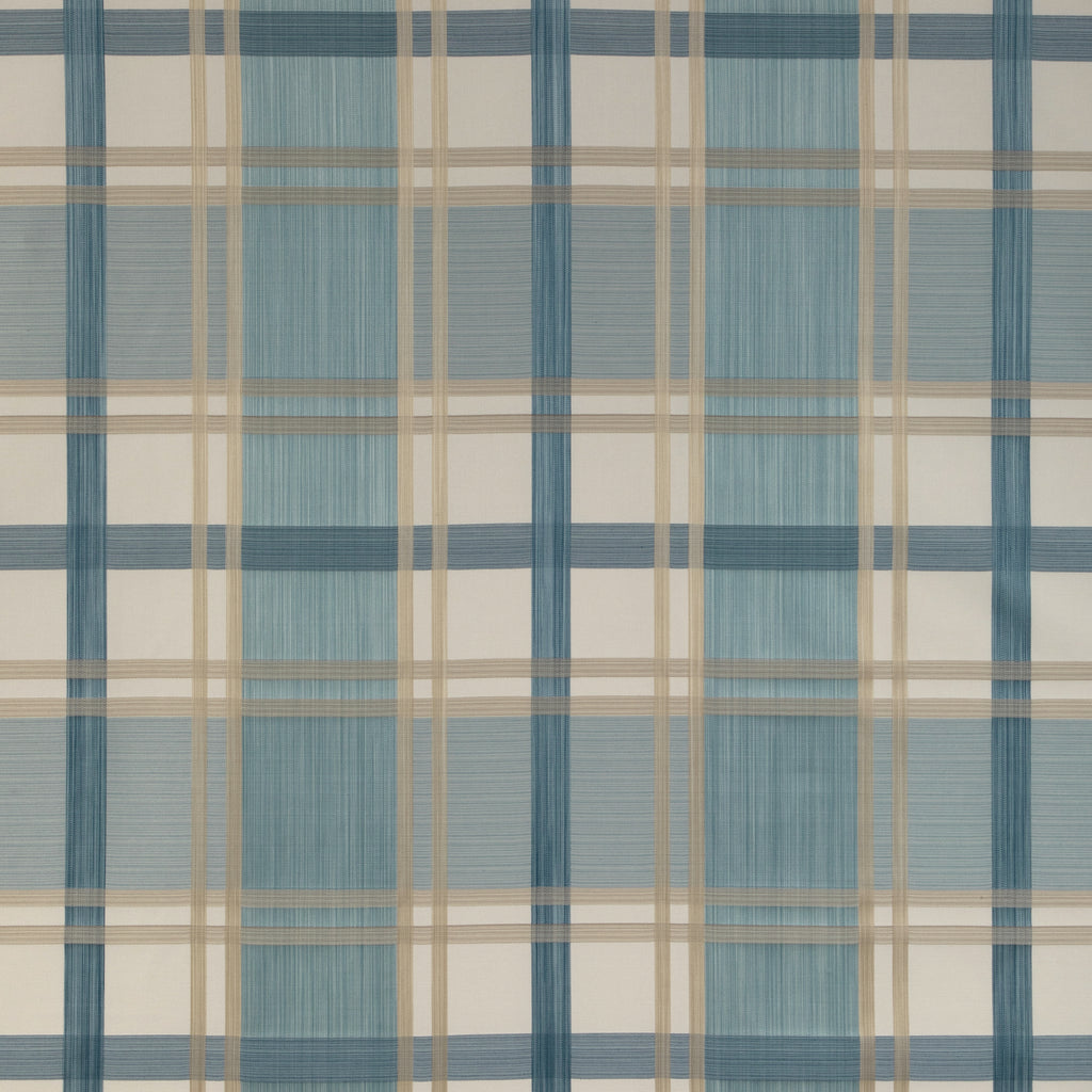 Davies Plaid - Sky/Sand Blue By Lee Jofa | Highfield Stripes And Plaids | Plaid / Check Multipurpose