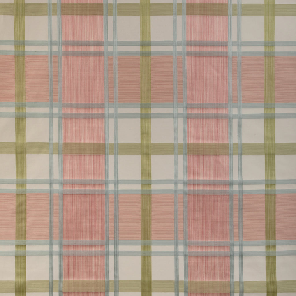 Davies Plaid - Petal/Kiwi Pink By Lee Jofa | Highfield Stripes And Plaids | Plaid / Check Multipurpose