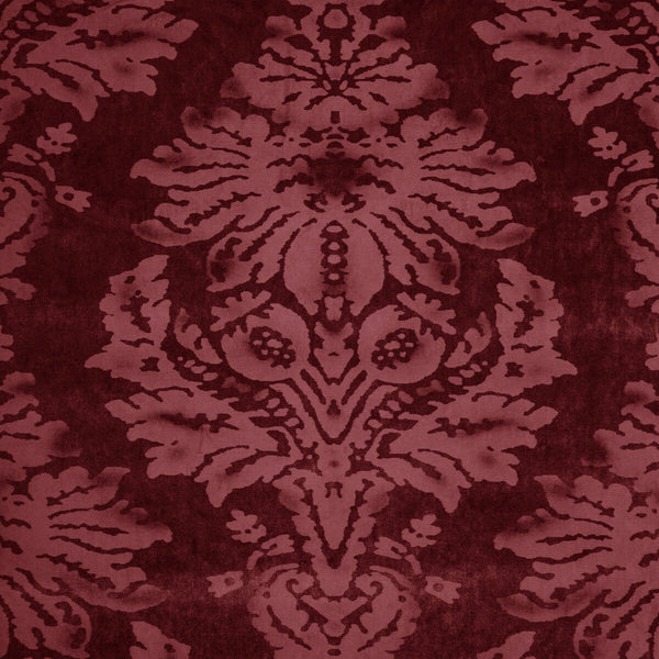 Parham Velvet - Ruby Red By Lee Jofa | Barwick Velvets | Damask Upholstery Print