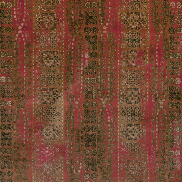 Brympton Velvet - Cinnabar Red By Lee Jofa | Barwick Velvets |Paisley Stripes Upholstery Print