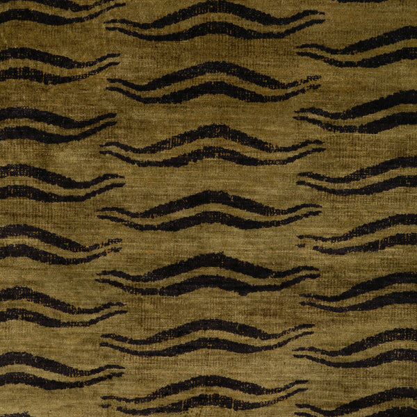 Beckett Velvet - Peridot Olive Green By Lee Jofa | Barwick Velvets | Animal Skins Upholstery Print
