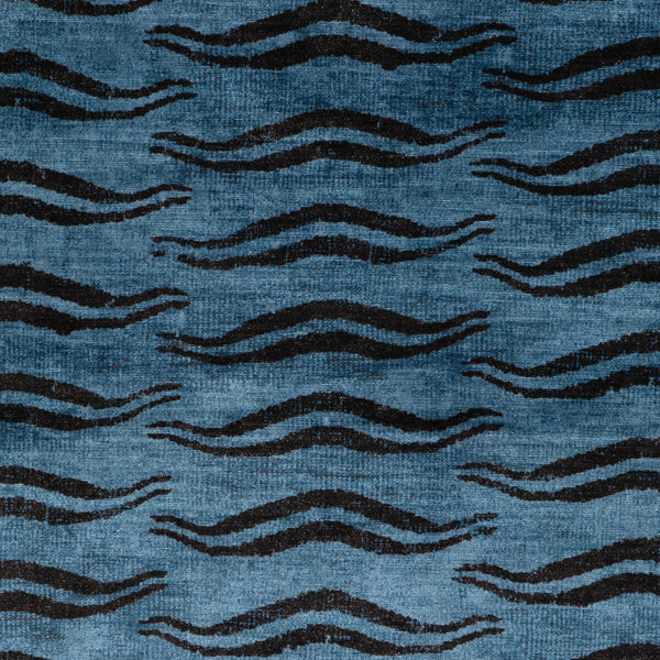 Beckett Velvet - Azure Blue By Lee Jofa | Barwick Velvets | Animal Skins Upholstery Print