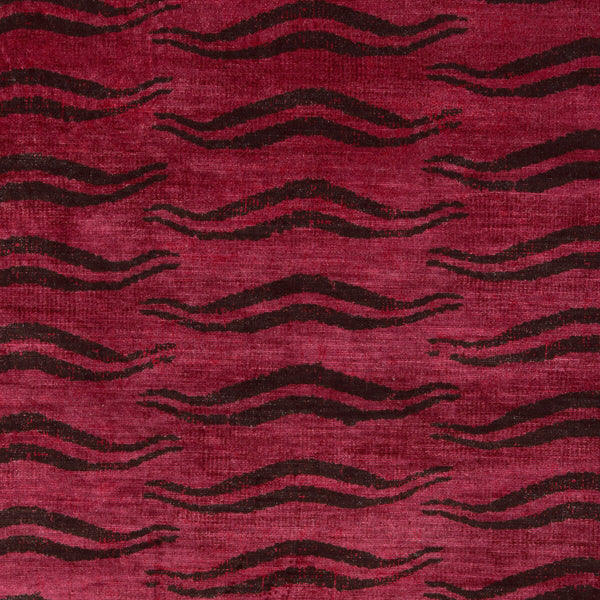 Beckett Velvet - Garnet Red By Lee Jofa | Barwick Velvets | Animal Skins Upholstery Print