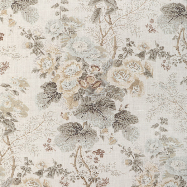 Althea Linen - Stone Grey By Lee Jofa | Lee Jofa 200 |Botanical & Floral  Multipurpose Print