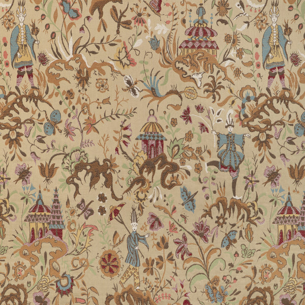 Mira Print - Orange Orange By Brunschwig & Fils | Summer Palace |Geometric Small Scale Multipurpose Print