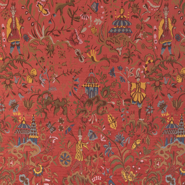 Chinese Brocade - Red Red By Lee Jofa | Lee Jofa 200 | Chinoiserie Multipurpose Brocade