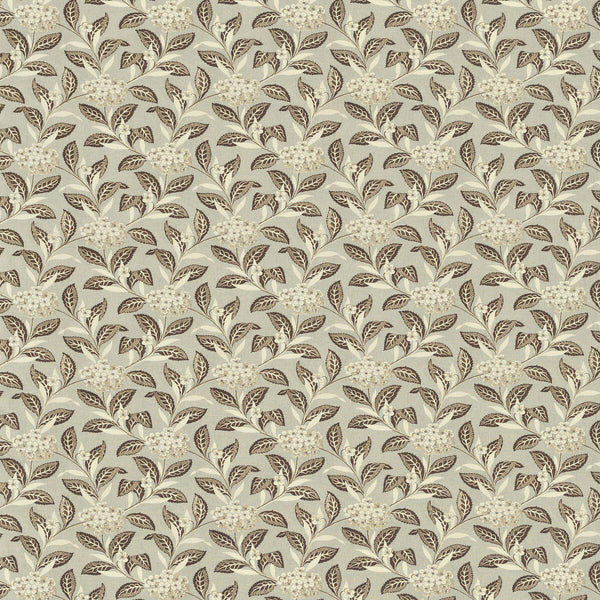 Ortensia - Brown On Celadon Brown By Lee Jofa | Paolo Moschino Garden Ii |Botanical & Floral  Multipurpose Print