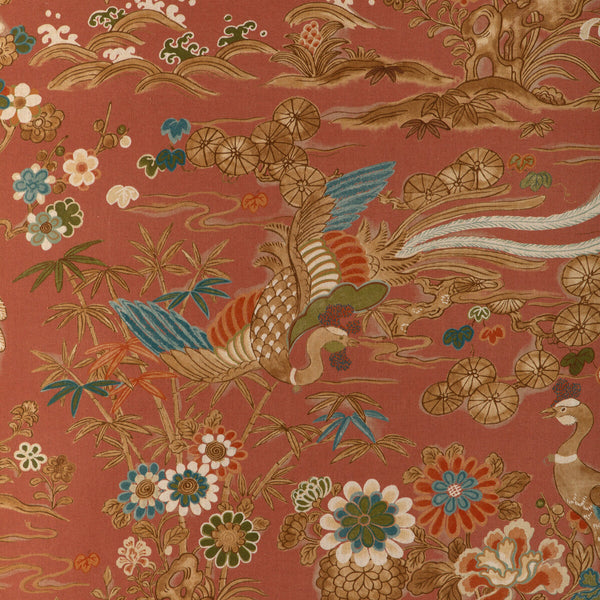 Sakura Print - Clay Rust By Lee Jofa | Garden Walk |Chinoiserie Botanical & Floral Multipurpose Print