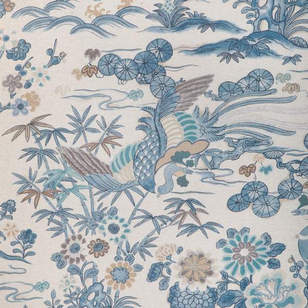 Sakura Print - Blue Blue By Lee Jofa | Garden Walk |Chinoiserie Botanical & Floral Multipurpose Print