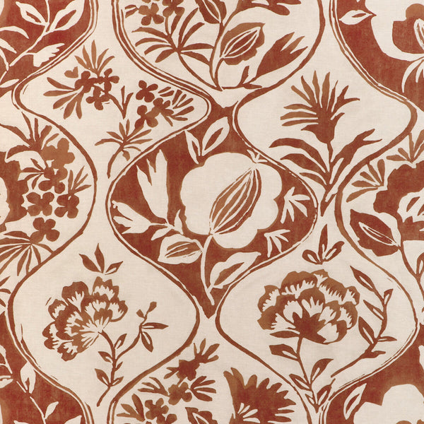 Calathea Print - Clay Red By Lee Jofa | Garden Walk |Botanical & Floral Lattice/Scrollwork Multipurpose Print
