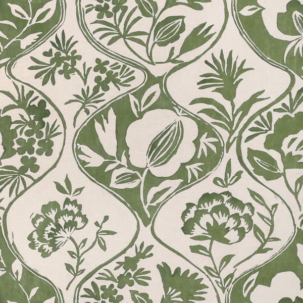 Calathea Print - Leaf Green By Lee Jofa | Garden Walk |Botanical & Floral Lattice/Scrollwork Multipurpose Print