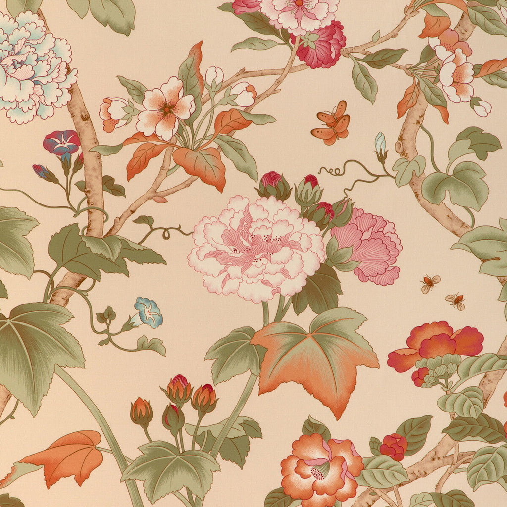 Samples and Purchasing available for Gardenia Print - Spring Pink By Lee Jofa | Garden Walk | Botanical & Floral Multipurpose Print at Designer Wallcoverings and Fabrics