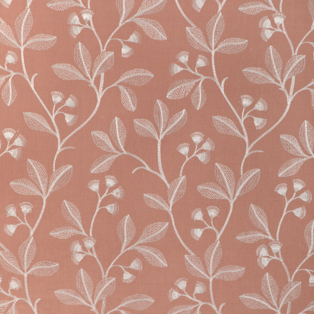 Samples and Purchasing available for Iris Embroidery - Petal Pink By Lee Jofa | Garden Walk | Botanical & Floral Drapery Embroidery at Designer Wallcoverings and Fabrics