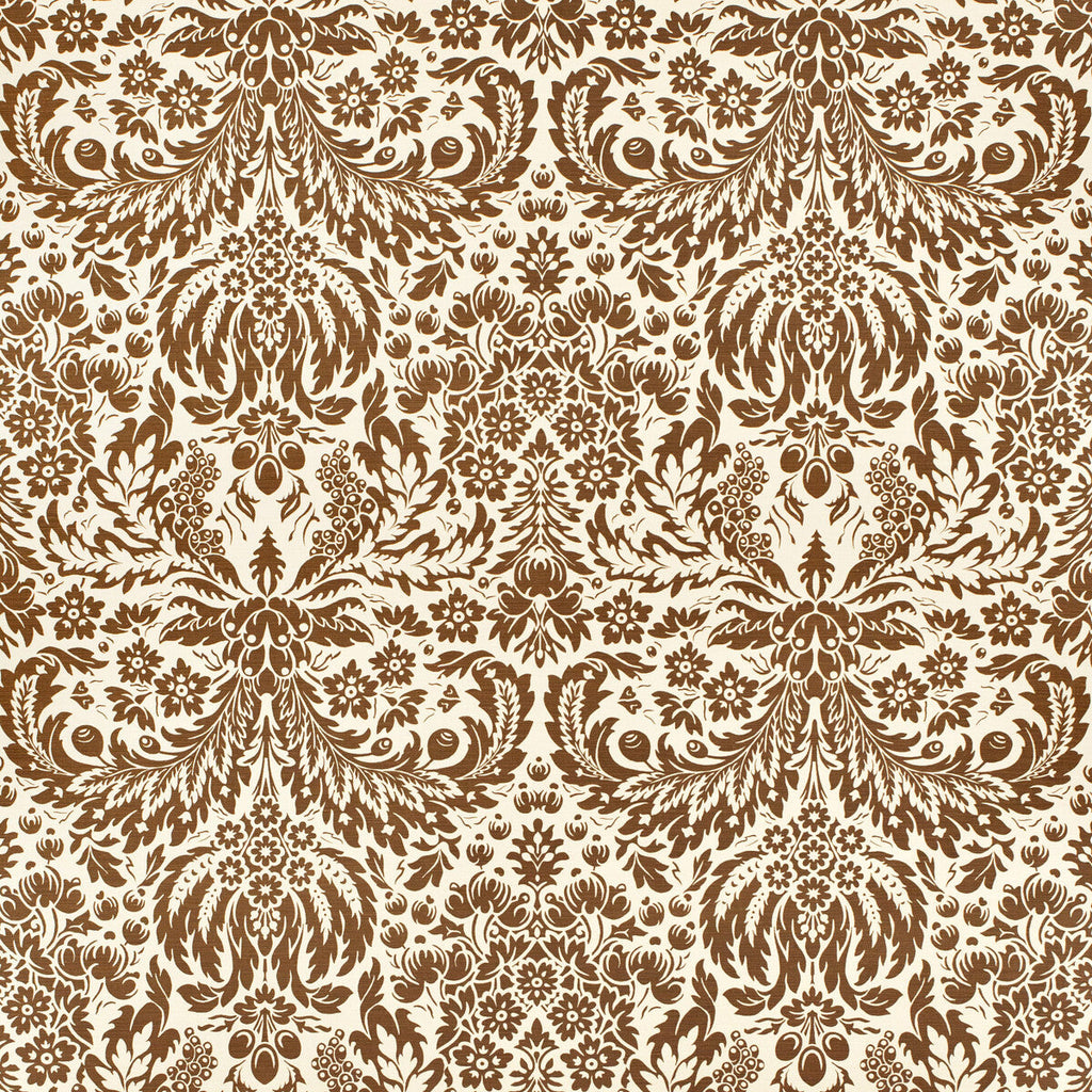 Samples and Purchasing available for Damask - Brown Brown By Lee Jofa | Paolo Moschino 2024 | Damask Multipurpose Print at Designer Wallcoverings and Fabrics