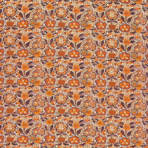Imari I - Orange Orange By Lee Jofa | Paolo Moschino 2024 |Botanical & Floral Global Multipurpose Print