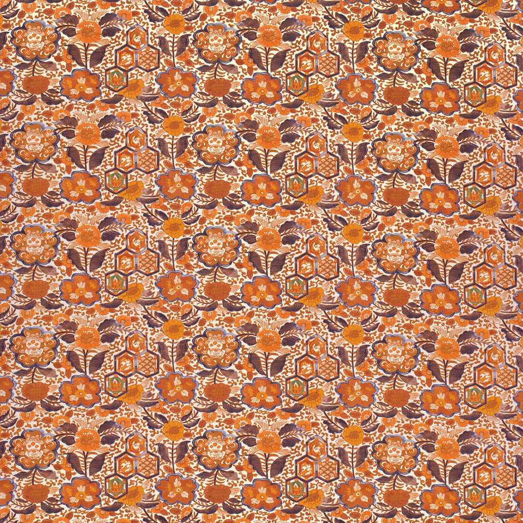 Samples and Purchasing available for Imari I - Orange Orange By Lee Jofa | Paolo Moschino 2024 |Botanical & Floral Global Multipurpose Print at Designer Wallcoverings and Fabrics