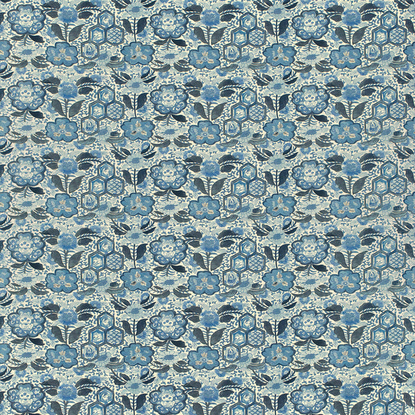 Imari I - Blue Blue By Lee Jofa | Paolo Moschino 2024 |Botanical & Floral Global Multipurpose Print