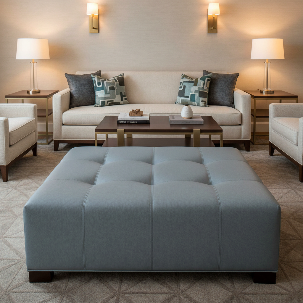 Pinnacle Rock - Perth Upholstered Ottoman | Architectural Fabrics