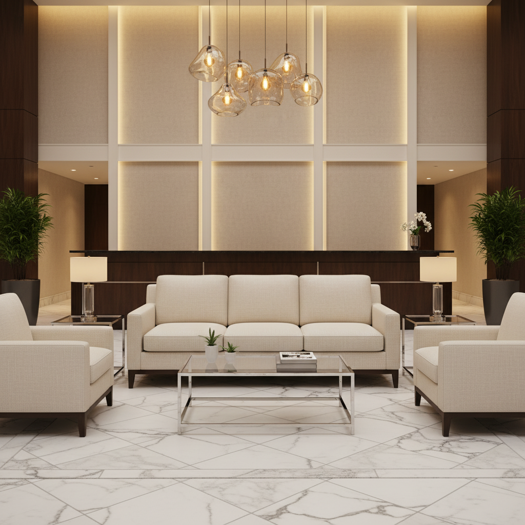 Linen Island - Icecap Upholstered Sofa | Architectural Fabrics