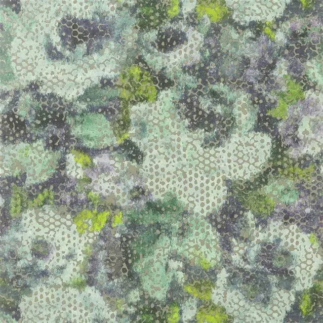 Mattiazzo Flock Velvet Azure | Designers Guild Europe