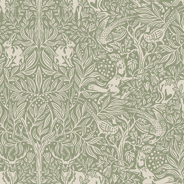 Under the Elder Tree, Sage Wallcoverings | Schumacher