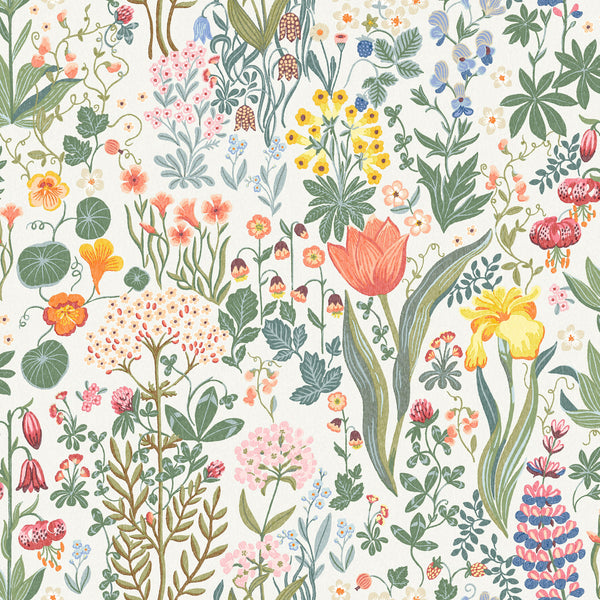 Blomsterhav, Multi Wallcoverings | Schumacher