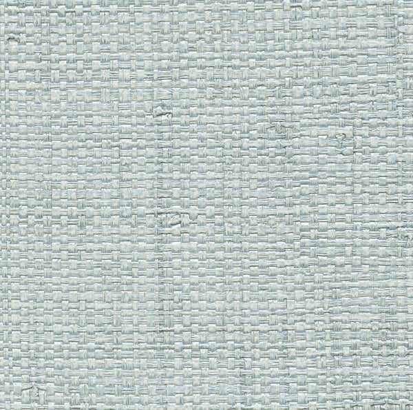 Le Embossed Raffia Little Women - Light Blue Commercial Wallcovering | Koroseal
