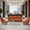 Aarden - Terracotta Silicone Hybrid Upholstered Sofa | Architectural Fabrics