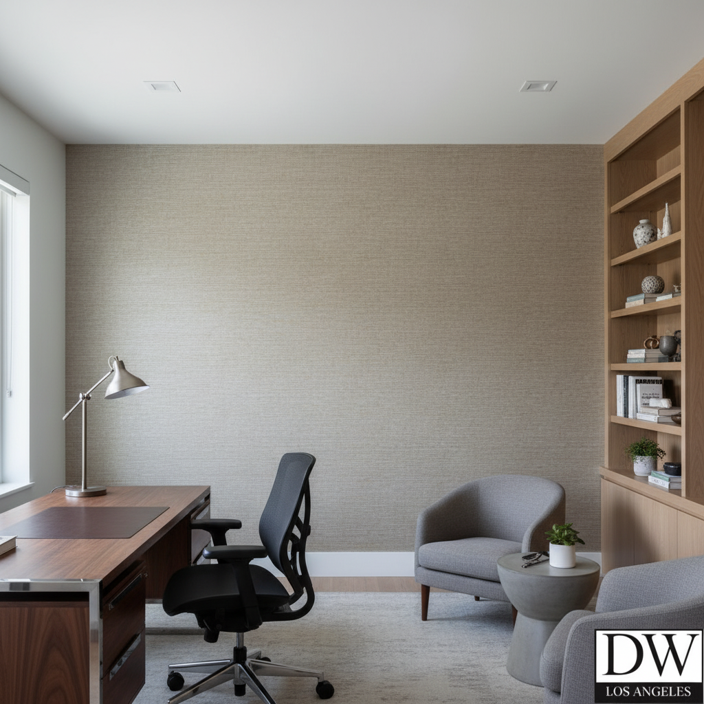 Marseilles Vinyl | Hollywood Wallcoverings - Corporate Office commercial room setting