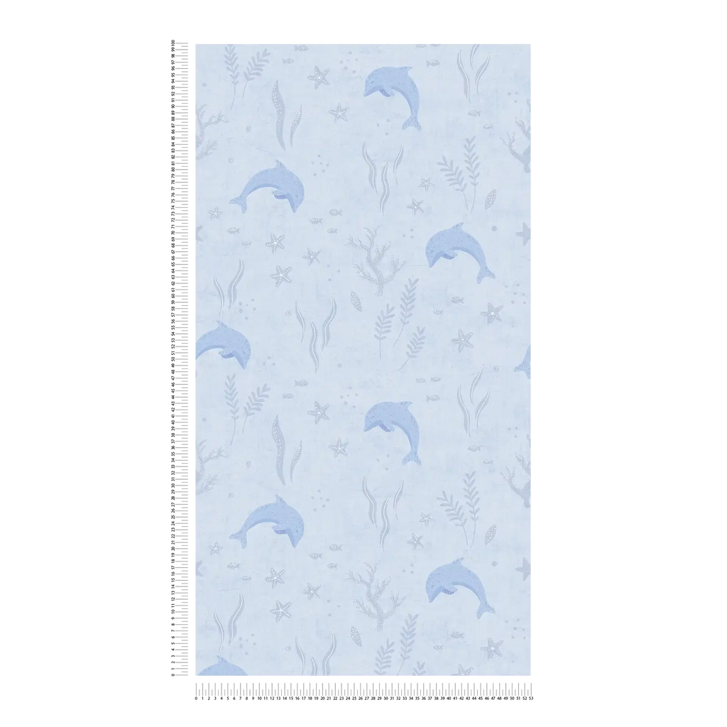 Lilly Luis Light Blue Wallcovering | AS Creation