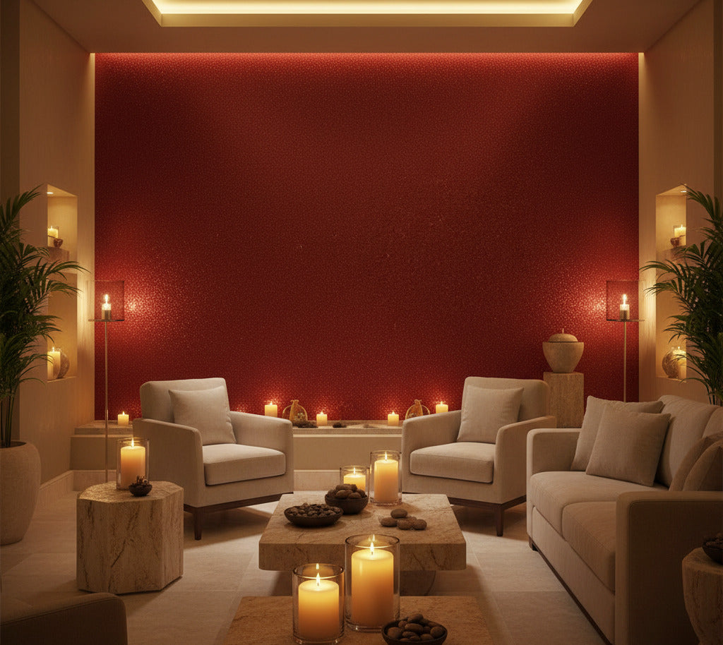 GLS-113 Glass Beads - Red Rock Venezia Glass Beads Red designer-wallcoverings-los-angeles 8