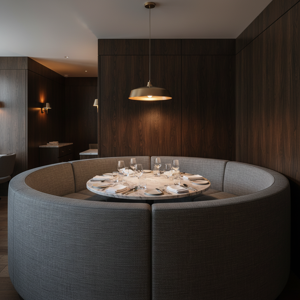 Marigot - Metal Upholstered Banquette | Architectural Fabrics