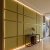 Tropical Trellis - Aloe Upholstered Wall Panel | Architectural Fabrics