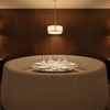 Woven Chevron Texture Neutral Taupe Upholstered Banquette | Architectural Fabrics