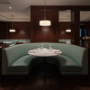 Fine Woven Texture Seafoam Green Upholstered Banquette | Architectural Fabrics